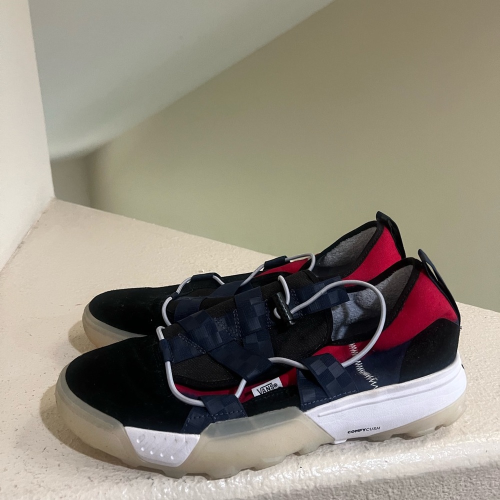 Vans Shiki Slipper‎ Fusion Dress Blues Red Men 10.5 Women 12 VN0A7TNI6OH Rare - Picture 3 of 9
